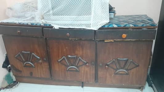 Wooden Divider/Sideboard