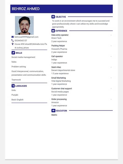 I need job urgently please contact with me