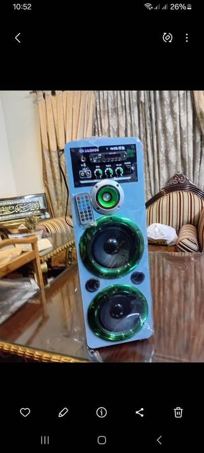 Bluetooth  speaker  for sale   awaz bot achi hn condition  new