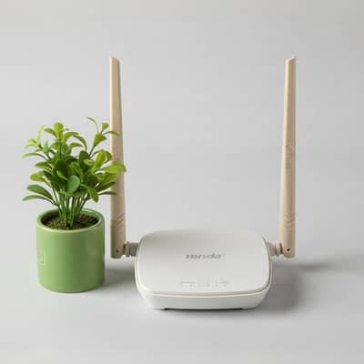 Tenda WiFi Router (Dual Antenna) – Best Range for Home/Office