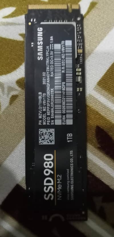 Samsung ssd 980 nvme 1tb