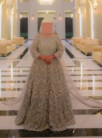 Brand new elegant Walima Bridal dress with wide flare