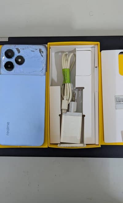 Realme note 50 with box and charger