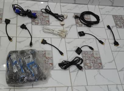 New PC Power cables HDMI VGA Connectors Whole sale Quantity