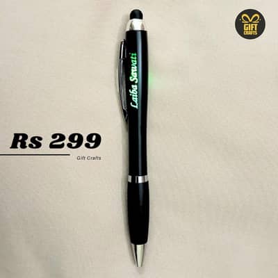 RGB Customized Led Lightning Pens, Gift Products, Engrave Your Name