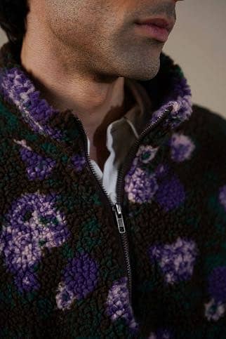 Lama Sherpa Mock Neck Sweatshirt (Brand new)