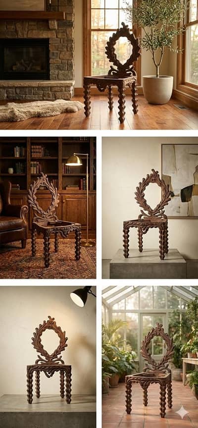 Wooden chairs