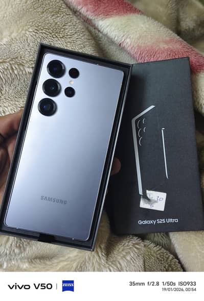 SAMSUNG GALAXY S25ULTRA SILVER TITANIUM 12/256 VIP APPROVED