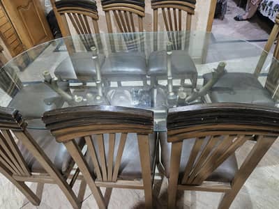 Dining Table 8 Chairs – Excellent Condition”