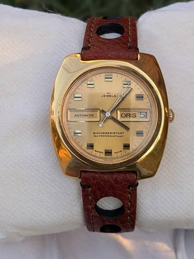 ORIS ORIGINAL Automatic Swiss watch gold tone