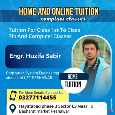 Home Tuition And Computer Classes in Hayatabad phase 3