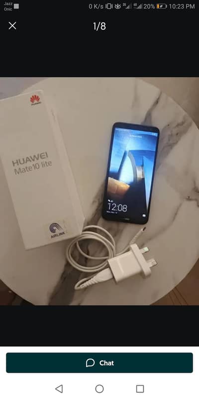 Huawei mate 10 with box and charger