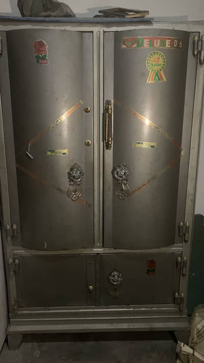 Iron safe almari with locker in good condition