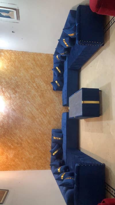 L shaped sofa set 12 seater with table for sale