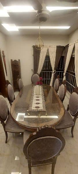 Dining Set 8 Chairs Wooden