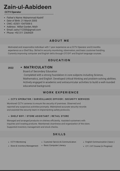 Please I need job urgently