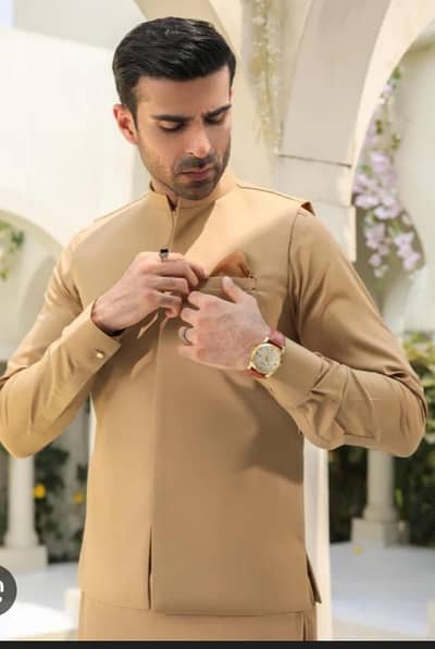 junaid Jamshed shlwar qameez with wascot