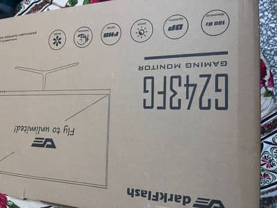 Dark flash 180hz refresh rate monitor gaming monitor used with box .