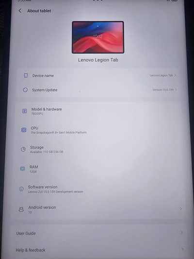 lenovo legion tab y700 used 9by 10 pubg 120fps 12.256