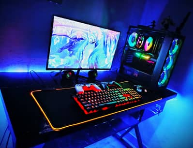 4K BEAST GAMING PC FULL SETUP WITH MONITOR/MOUSE/KEYBOARD/MOUSEPAD