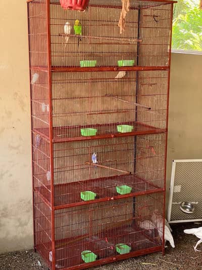 4 portion breeding cage angle frame side box
