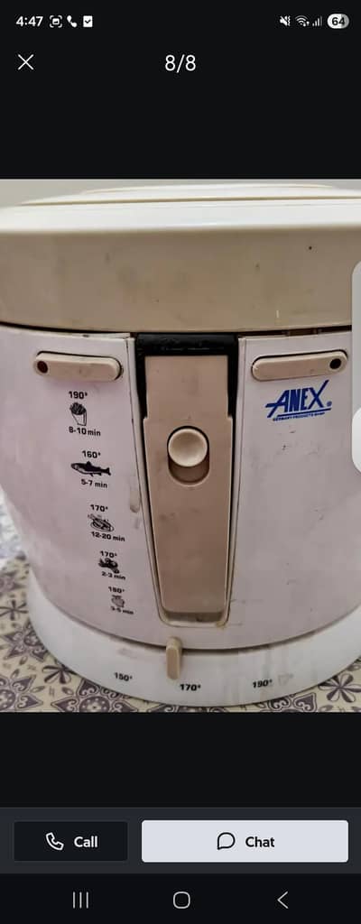 ANEX DEEP FRYER  SLIGHTLY USED GUD CONDITION 03261271600