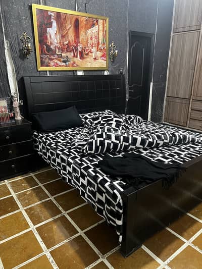 Bed set with dressing