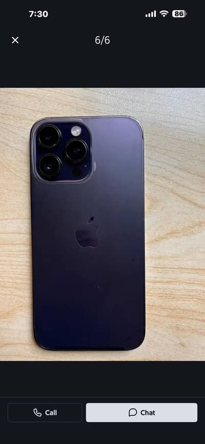 Iphone 14 pro max 256 gb deep purple non pta foctory unlock