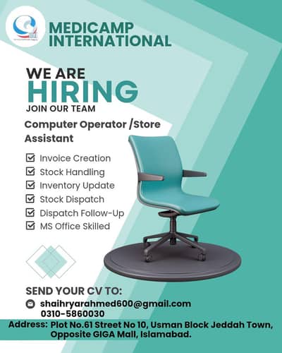 COMPUTER OPERATOR / STORE ASSISTANT