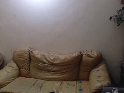 five seater leather sofa