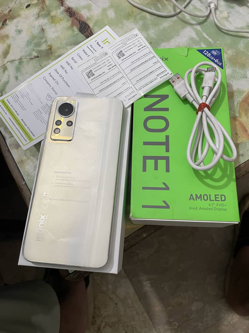 Infinx note 11 6+5/128 with box charging cable techno - Mobile Phones ...