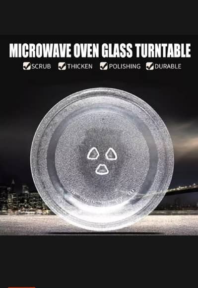 Microwave oven glass plate turnable Glass tray delivery available
