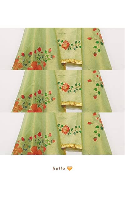 exclusive fabric painted Duppatta