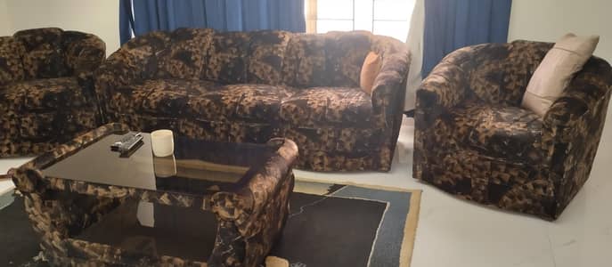 five seater sofa set with table