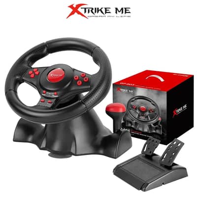 Xtrike Me Gp-903 Racing Wheel With Dual Vibration Motors Realistic