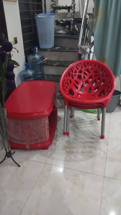 Saab outdoor Chairs and Table