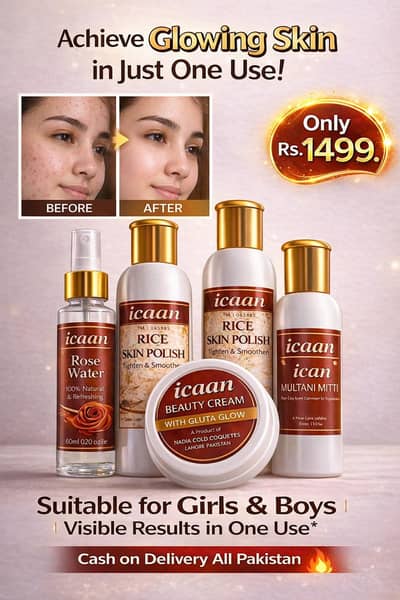 Ican Gluta Glow Beauty Cream Set for Bright & Smooth