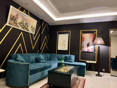 Fully furnish apartment for rent pr day weekly available bahria Town lahore sector E