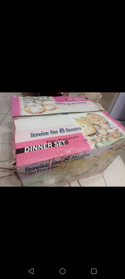 Fine Porcelain dinner set 72 PCs white and gold brand new for 8 person