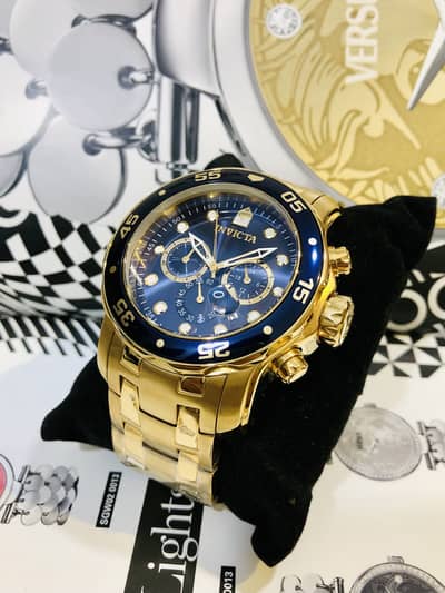 INVICTA GOLD MODEL-ORIGINAL NEW WATCH-SEIKO RADO TISSOT CASIO CITIZEN