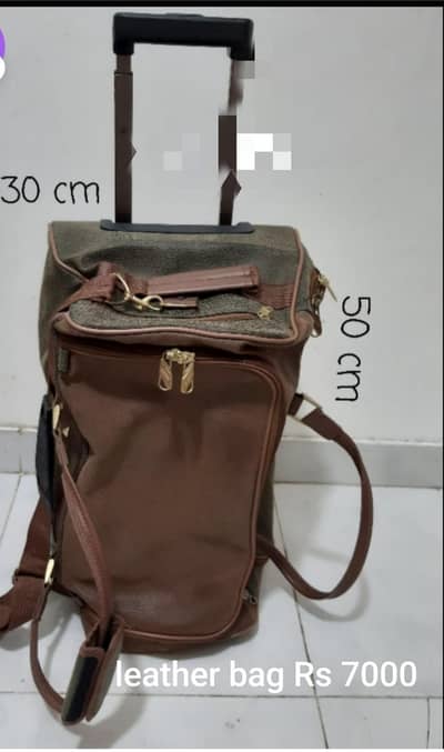 School bags and baby items