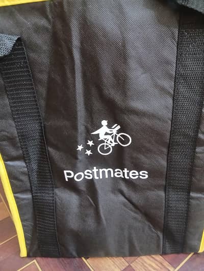 postmates candian brand food delivry bags
