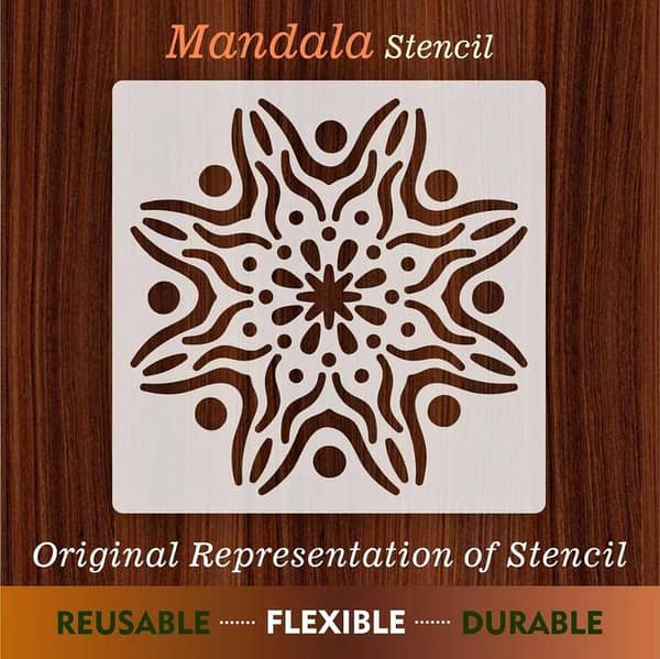 Mandala Reusable Stencil for Canvas and wall painting. ID#59