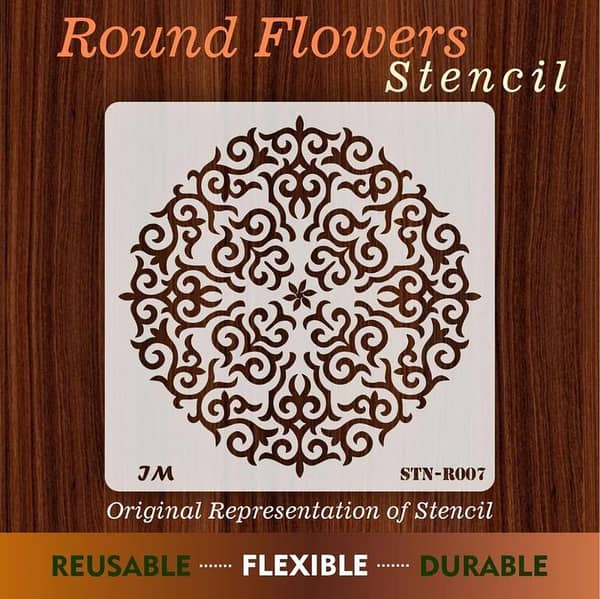 Mandala Art Reusable Stencil For Canvas And Wall Painting. ID #07
