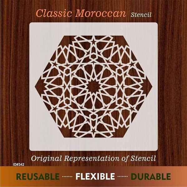 Mandala Geometric Design Stencil Reusable Stencil For Canvas And Wall Painting. ID# 342