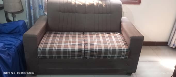 Seven seater sofa set (brown color)