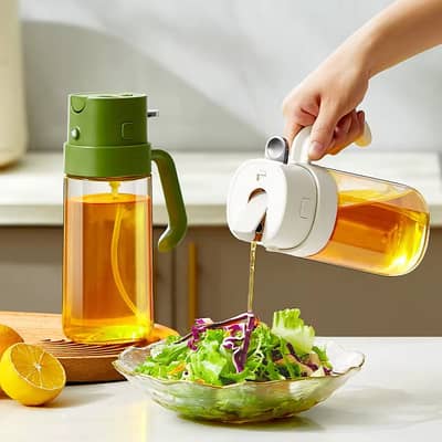 2in1 oil spray jug for kitchen large capacity 800 ml