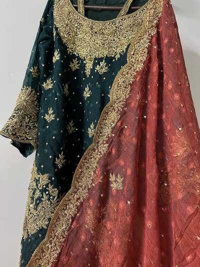 Mehndi dress shirt or sharara