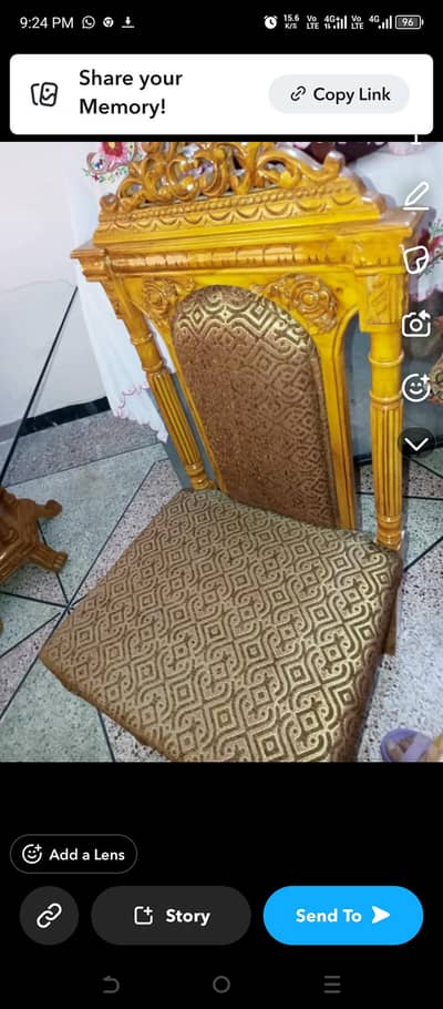 chinoti dinning table with 6 chairs