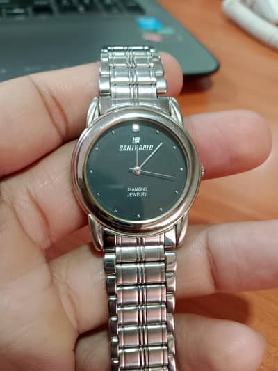 Vintage Watch elegant design original Japan BAILLY Bold